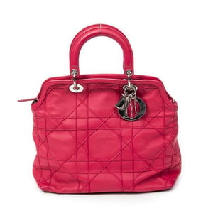 Dior Medium Granville Tote  en  rosa Cuero de ternero