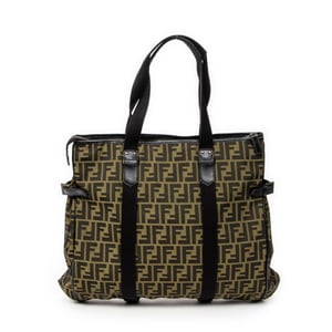 Fendi Large Shopping Tote  en  beige Lienzo