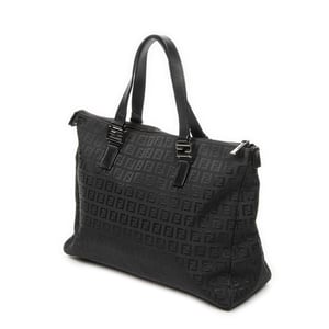 Fendi Roll Tote  en  negro Lienzo
