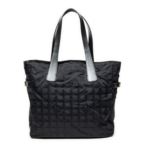 Chanel New Travel Line Zip Shopping Tote  en  negro Lienzo