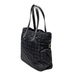 Chanel New Travel Line Zip Shopping Tote  en  negro Lienzo