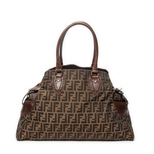 Fendi Chef De Jour Tote  en  marrón Lienzo