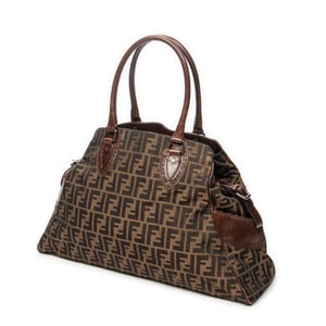 Fendi Chef De Jour Tote  en  marrón Lienzo