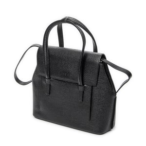 Loewe Vintage Top Handle Flap Tote  en  negro Cuero de ternero