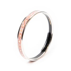 Hermès Enamel Bangle PM en  rosa Acero inoxidable sin níquel