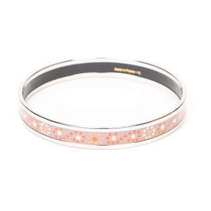 Hermès Enamel Bangle PM en  rosa Acero inoxidable sin níquel