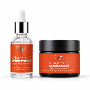Dr H Dúo reparador nocturno iluminador con vitamina C