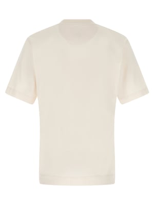 Camiseta de algodón blanca Fendi