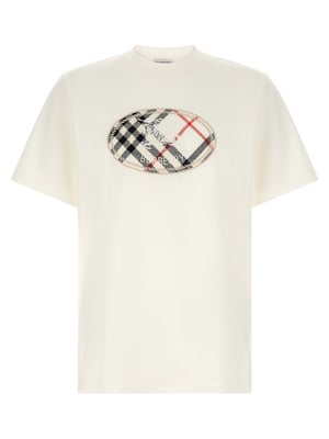 Camiseta de Algodón Blanca Burberry