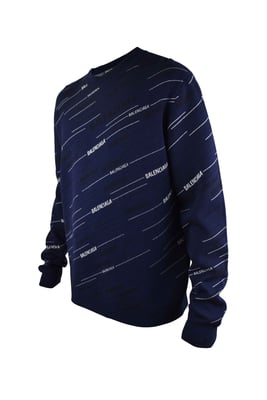Balenciaga Jersey con el logotipo de Alphabet Azul
