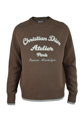 Dior Jersey de punto de CD Atelier Marrón