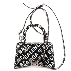 Balenciaga XS Hourglass  en  negro Cuero de ternero