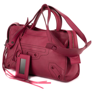 Balenciaga Blackout City Bag  en  rosa Cuero de becerro