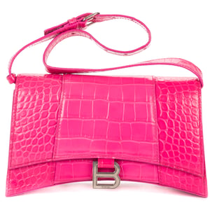 Balenciaga Hourglass  en  rosa Cuero de ternero