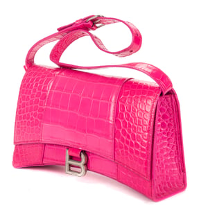 Balenciaga Hourglass  en  rosa Cuero de ternero