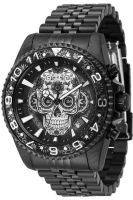 Invicta Pro Diver 43753 Reloj de Hombre - Movimiento de Cuarzo - Acero Inoxidable con Esfera Negra - 43 mm