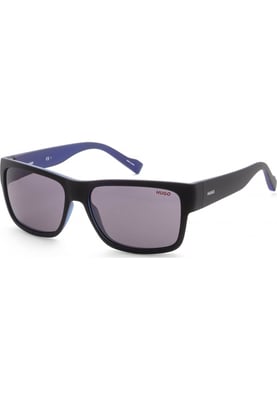 Gafas de sol Hugo Boss para hombre 58mm Negro mate Azul HG0176-S-0VK-IR
