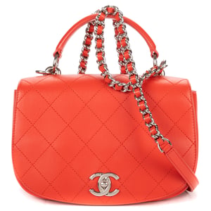 Chanel Ring My Bag Flap  en  rojo Cuero de ternero