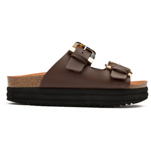V.Gan Vegan Plum Footbed Tortoiseshell Sandalias