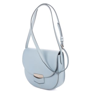 Celine Small Trotteur Crossbody Small en  Blue Cuero de ternero