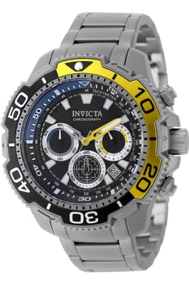 Invicta Ti-22 49492 Reloj de Hombre - Movimiento de Cuarzo - Titanio con Esfera Negra - 48 mm