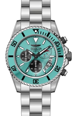 Invicta Pro Diver 51123 Reloj de Hombre - Movimiento de Cuarzo - Acero Inoxidable con Esfera Azul - 44 mm