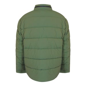 Chaqueta Acolchada De Cuello Alto Aquascutum Active Sp, Color Verde Militar