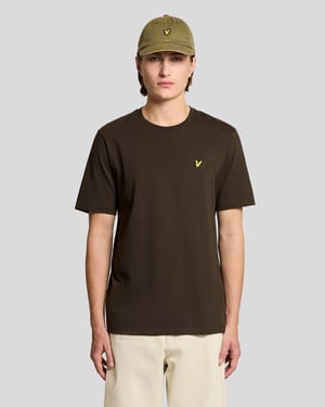 Camiseta de algodón con cuello redondo