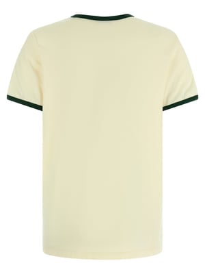 Camiseta de algodón beige Moncler