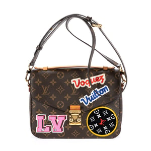 Louis Vuitton Ltd.Ed.Patches Pochette Metis MM en  marrón Lienzo recubierto