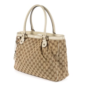 Gucci Small Sukey Tote Small en  beige Lienzo