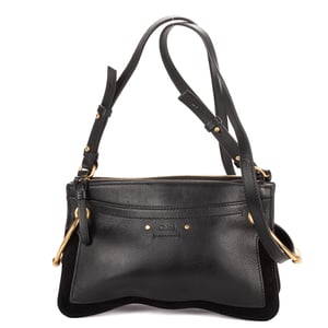Chloé Small Roy Clutch Crossbody Small en  negro Cuero de ternero