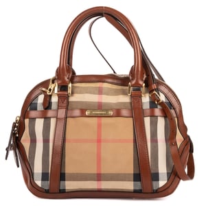 Burberry Orchard Bowling Bag  en  beige Lienzo