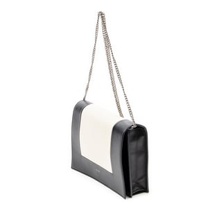 Celine Frame Evening Chain Clutch  en  negro Cuero de ternero