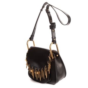 Chloé Hudson Crossbody  en  negro Cuero de ternero