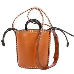 Chloé Louela Bucket Bag  en  Bronceado Cuero de ternero