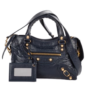 Balenciaga Classic Mini City Mini en  Marina Cuero de ternero