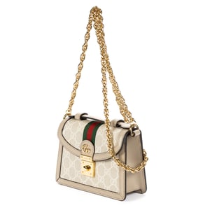 Gucci Mini Ophidia Crossbody Small en  marfil Lienzo recubierto