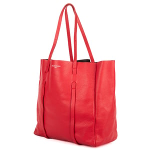 Balenciaga Tote Bag  en  rojo Cuero de ternero