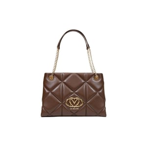 Bolso de polietileno marrón Love Moschino