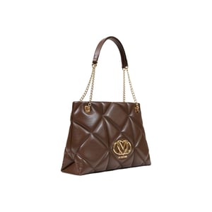 Bolso de polietileno marrón Love Moschino