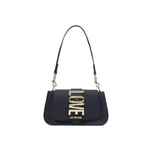 Bolso de mano negro de polietileno Love Moschino