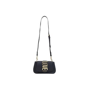 Bolso de mano negro de polietileno Love Moschino