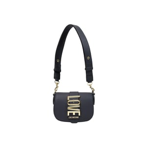 Bolso de mano negro de polietileno Love Moschino