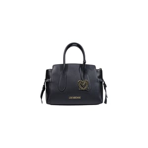 Bolso de mano negro de polietileno Love Moschino