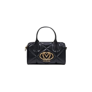 Bolso de mano negro de polietileno Love Moschino