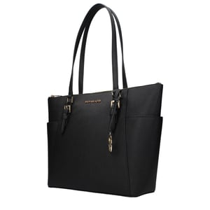 Bolso de hombro de cuero negro Michael Kors