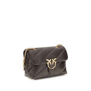 Bolso de Hombro Bos Taurus de Cuero de Ternera Marrón PINKO
