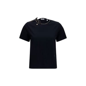 Camiseta de algodón negra Burberry