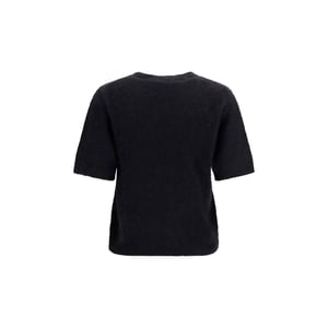 Camiseta Ganni Negra de Alpaca Vicugna Pacos